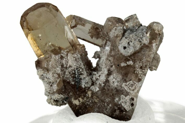 Lustrous Champagne Topaz Crystal Cluster - Utah #309270